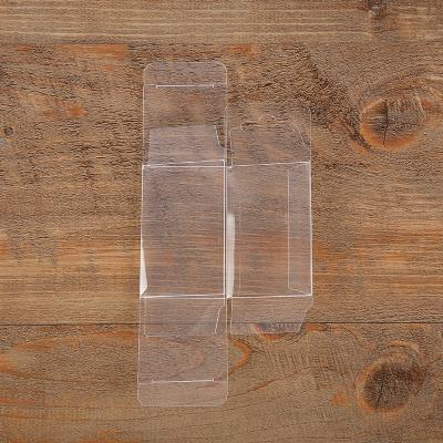 China Recyclable Disposable Fancy Clear Small Pet Folding Gift Packing Box Plastic Clear PVC Packing Box for sale