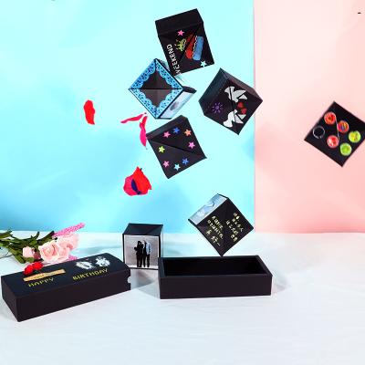 China Handmade Factory Bounce Paper Gift Box Custom Surprise Explosion Box for sale