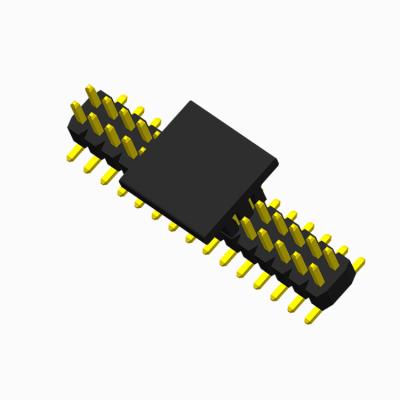 China PA6T Board To Board 1.0 Mm Pitch SMT SMD Vertical Double Row Pin Header Connector PH1.0*1.5-2*nT for sale