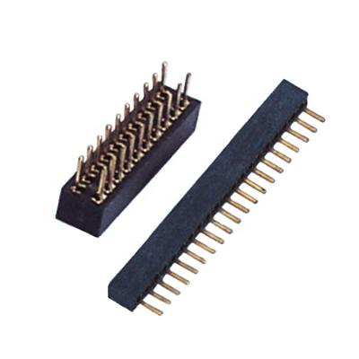 China Stackable Copper 0.5mm 0.8mm 1.0mm 1.5mm Phosphor Board Connector Machine 2.0mm Female PCB Header for sale