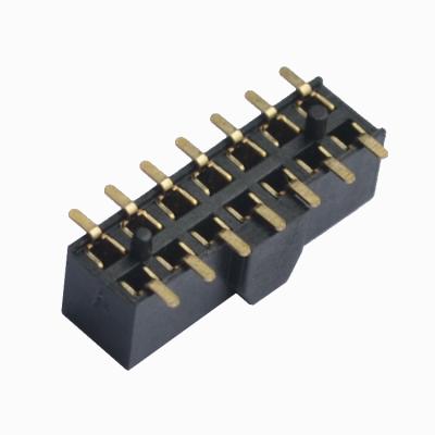 China Brass/Phosphor Copper With Bump 2.0mm Pitch PCB Board To Board Connector Pin Header SMD Female Socket for sale