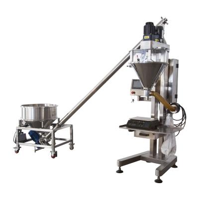 China Semi-automatic Food Screw Coffee Wheat Flour Milk Masala Detergent Spices Washing Powder Packing Dosing Filling Machine for sale