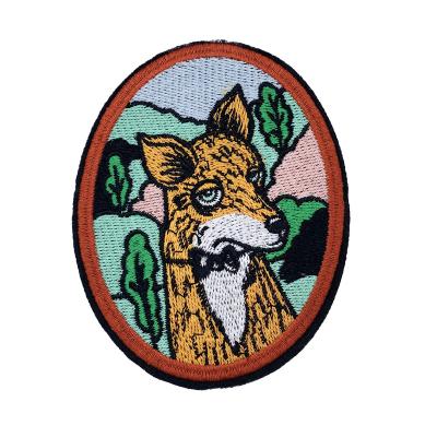 China Factory Price Viable Custom Design Embroidery Patches Iron On Embroidered Badges For Hat And Apparel for sale