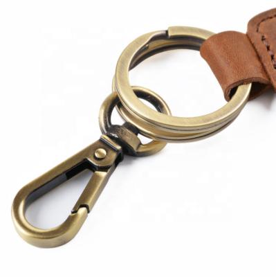 China eco-friendly car leather key chain, cheap custom metal key chain leather, wholesale leather key chain for sale