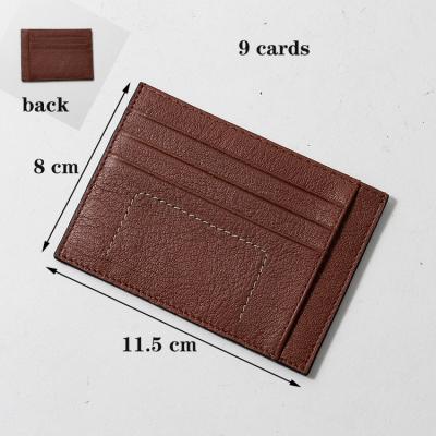 China Custom Luxury Hot Sale Designer Leather Card Holder Mini Short Short Card Holder for sale