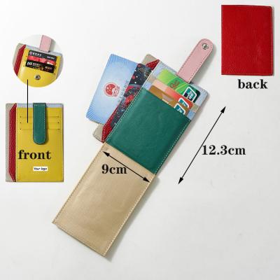 China Leather Color Novelty Low Price Card Holder Thin Thin Card Holder for sale