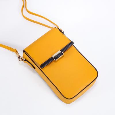 China Fashion HASSION Custom High Quality Simple Retro Cell Phone Bags Fashion Wallet Card Holder Cross - Body Bags for sale