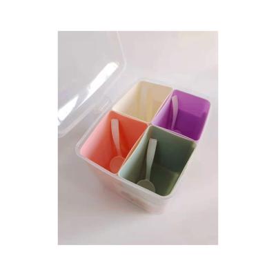 China Sustainable Customized Wholesale Production Seasoning Box Colored Set Multi Container Seasoning Box for sale