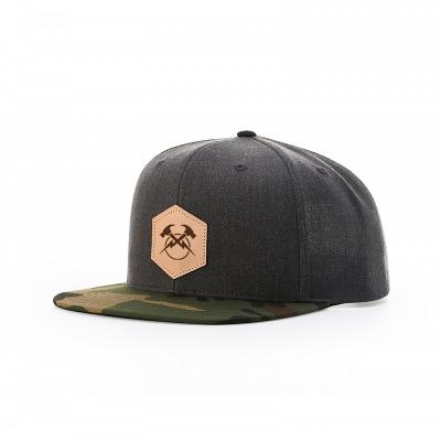 China Wholesale COMMON Hip Hop Single Hat Hats Camouflage Rubber Patch With 3d Embroidery Logos Snapback Hat for sale