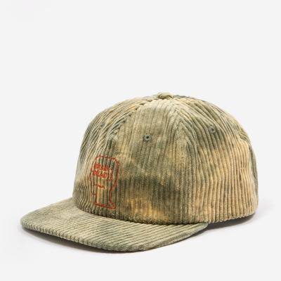 China COMMON Custom Unstructured 6 Panel Tie Dye Corduroy Baseball Cap Hat for sale