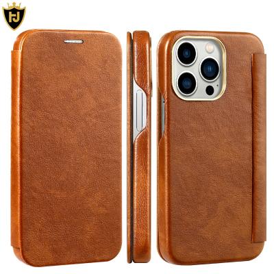 China Genuine Shockproof Flip Wallet Leather Phone Case Cover Card Slots Holders For Apple iphone 13 12 11 pro 6S 7 8PLUS XS XR SE max min case for sale