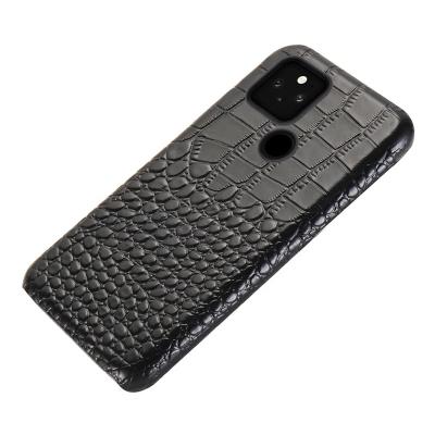 China Real Crocodile Pattern Luxury Custom Shockproof Skin Cell Phone Leather Case For Google Pixel 5 5a 3aXL 3XL 4a 4XL for sale