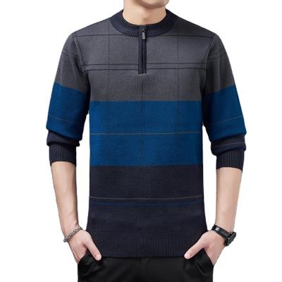 China New Arrival Winter Men's Thin Fit Thick Sweater 1/4 Zipper Wholesale QUICK DRY Long Sleeve for sale