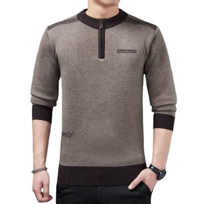 China New Arrival QUICK DRY 1/4 Wholesale Zipper Style Formal Man's Long Sleeve Slim Fit Cashmere Man Sweater for sale