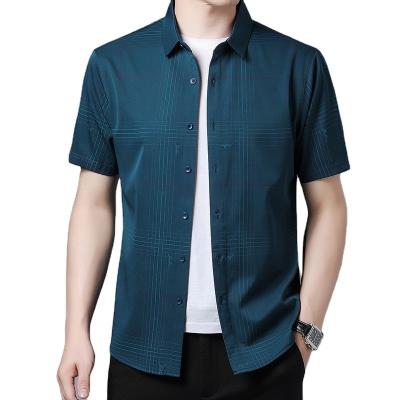 China Anti-pilling Man's Summer Short Sleeve Loose Fit High Quality Printing Casual Shirts for sale