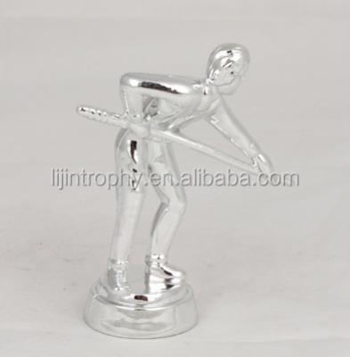 China Fashion Make Top Grade Classic Gold Plastic Billiard Figure Cup Trophy for sale