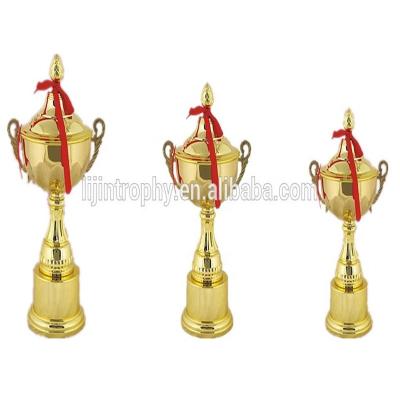 China Souvenir Glory Sports Metal Trophy with gold plated for NO.1 for sale