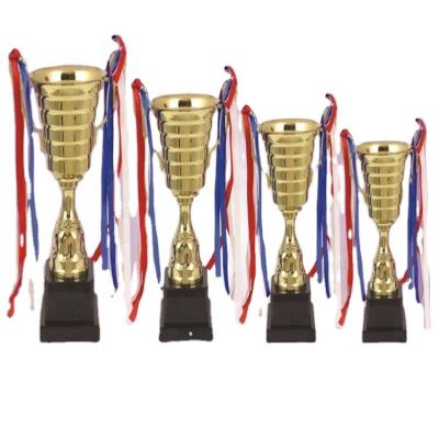 China Custom Europe Logo Award Colorful Ribbons and Trophies for sale