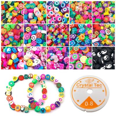 China Creative Handmade Beaded Grid Beads Loose Crafts Toys For Children Birthday DIY Making Bracelet Necklace Jewelry Set Girl Toy Gift for sale