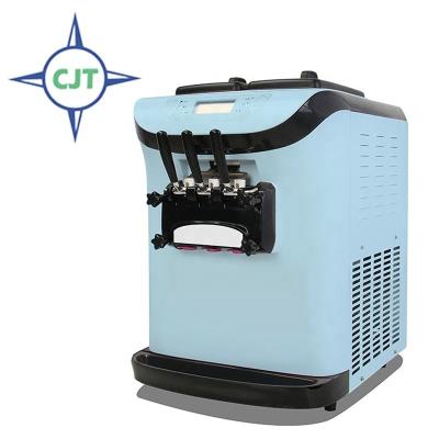 China Snack Factory Mini Soft Serve Ice Cream Machine With Three Favor for sale