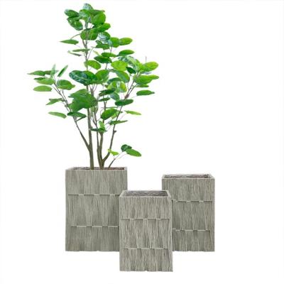 China Large Size Modern Wholesale Bonsai Flower Planter Plant Pot Making Concrete Flower Pot For Garden Decoration for sale