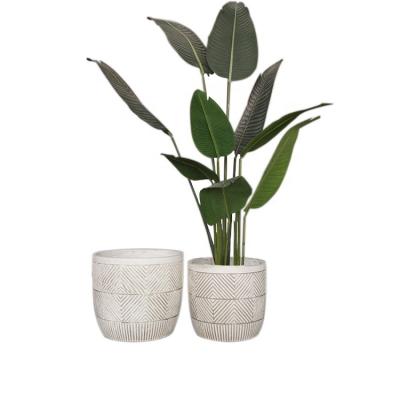 China Wholesale Bulk Stand Contemporary Home Flower Plant Cement Decoration Plant Pot for sale