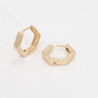 China CLASSIC Custom Simple Cute Designer Color Change Mini Alloy 18k Gold Plated Shiny Earring for sale