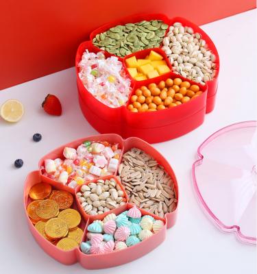 China Plastic Freshness Preservation KJH Live Newest Single Layer Home Snack Storage Candy Box With Lid for sale