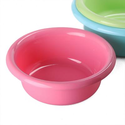 China Sustainable Wholesale Custom Colored Water Basin Round Plastic Basin for sale