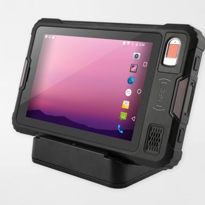 China ABS/PC UNIWA V810 VESA Holes U5.0/13.0MP Double Cameras Dragontrail Touch Screen Military Android Standard 8inch Rugged Tablet for sale