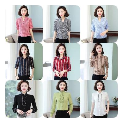 China Anti-pilling 2023 Vintage Women Clothing Women's Plus Size Flannel Blouse Long Sleeve Shirt Western Button Up Checked Plaid Shirt For Unisex for sale