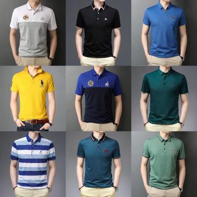 China Anti-wrinkle Wholesale bulk oversized polo golf tshirts fashion crop top tee shirt plain embroidered men's polo shirts for sale