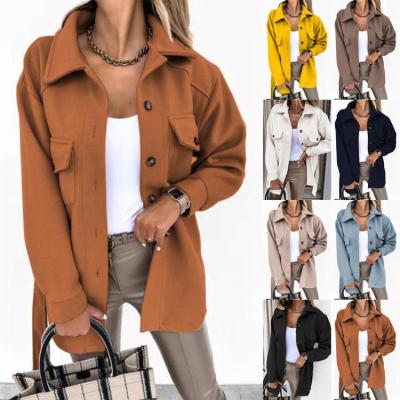 China Sustainable Fashion Parka Coat Jacket Women Casual Thicker Winter Solid Slim woolen Hoodies Women's Windbreaker Down Overcoat 5XL plus size for sale