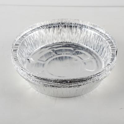 China Wholesale Simple Food Storage 720ml Round Aluminum Foil Take Out Boxes For Family Picnic for sale