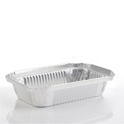 China Disposable Factory Airline Food Packaging Aluminum Foil Container Eco - Friendly Quality for sale