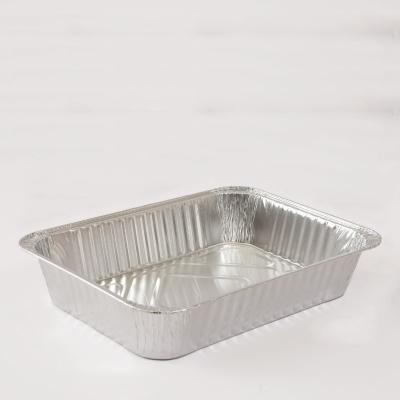 China Rectangular Folding Edge Factory Price Aluminum Foil Containers Eco - Friendly For Cake for sale