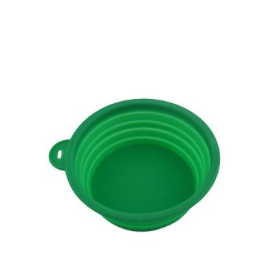 China Practical New Style Sustainable Silicone Folding Silicone Pet Convenient Economical Reusable Portable Bowl for sale