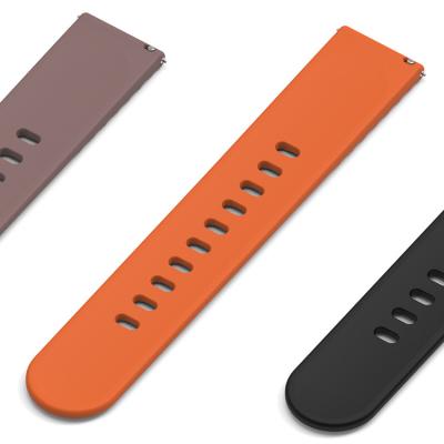 China Factory Direct Waterproof Soft Waterproof Silicone Adjustable Colorful Elastic Watch Strap for sale