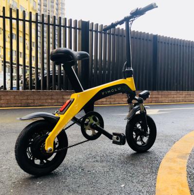 China Sale 7.8A mini carbon fiber china price brushless electric bike 350W 36V folding e bicycle for sale