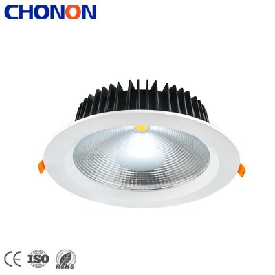 China Modern Aluminum Glass Recessed COB LED Downlights Office Home Decor Housing 6W 8W 12W Fitting 15W 30W for sale