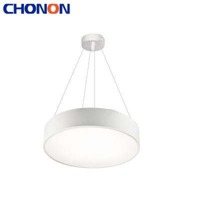 China Ccommercial 30W Modern Office Circle Hanging White Led Pendant Light Fixture for sale