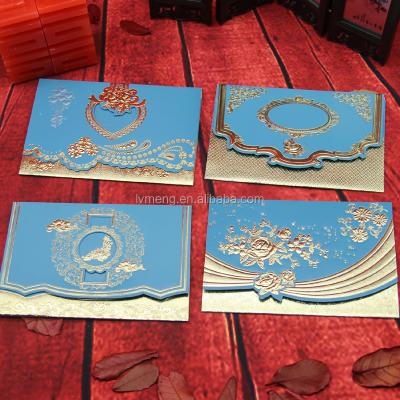 China Cheap Europe Wedding Invitations Wholesale Hot Selling Wedding Cards Hot Stamping Cards for sale