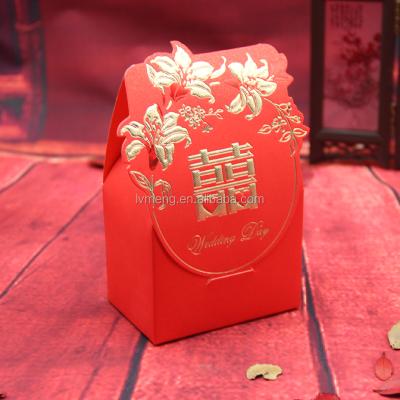 China New Arrival Handmade Elegant Box Wedding Favor Designer Candy Box Cheap Greeting Gift for sale