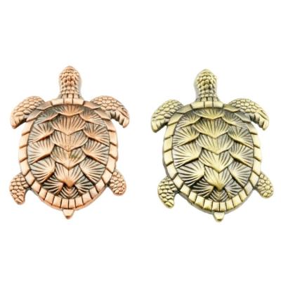 China American Hoone Tortoise Shape Cabinet Knobs Zinc Alloy Antique Brass Animals Modern High Quality Pull for sale