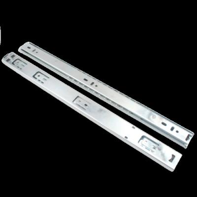 China High Quality Soft Closing Black&Silver Ball Bearing 2 Fold Extension Hoone System Soft Close Telescopic Drawer Slide for sale