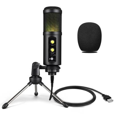 China New Voxfull Desktop Selling Arrived USB RGB Microphone Price Best Microphone For Live Stream for sale