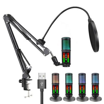 China Professional Gaming Microphone Computer USB Microphone USB Condenser Microphone Karaoke Recording Studio Equipment for sale