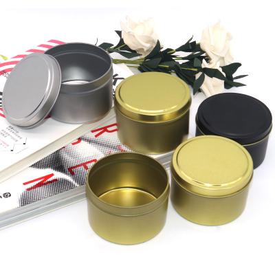 China Durable Custom Colors Pattern Candle Metal Tin Container For Candles Making Tins for sale