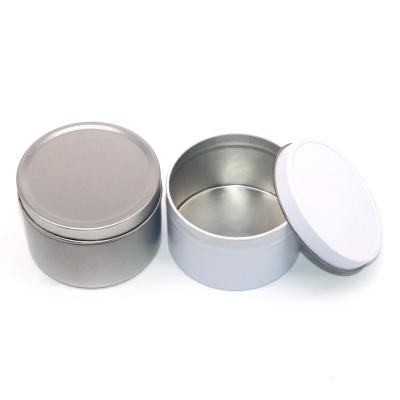 China Durable High Quality Custom Color Christmas Candle Tins Small Empty Candle Ships Tins for sale