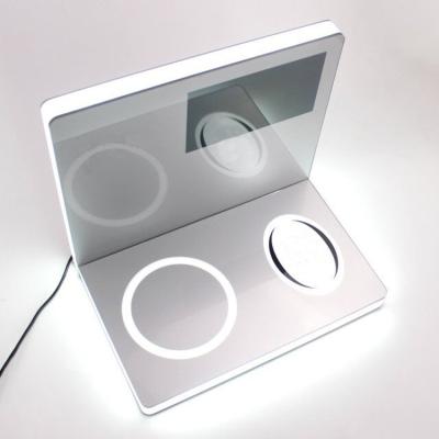 China For Display Customized Exquisite Table Instrument Acrylic Cosmetic Display Stands With LED Light Use For for sale